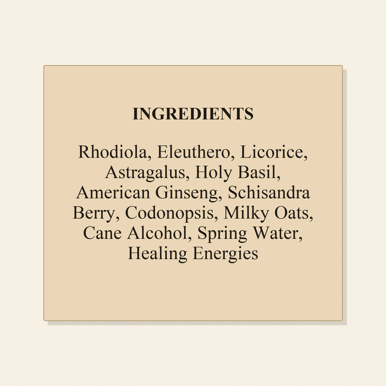 Adrenal Calm ingredients