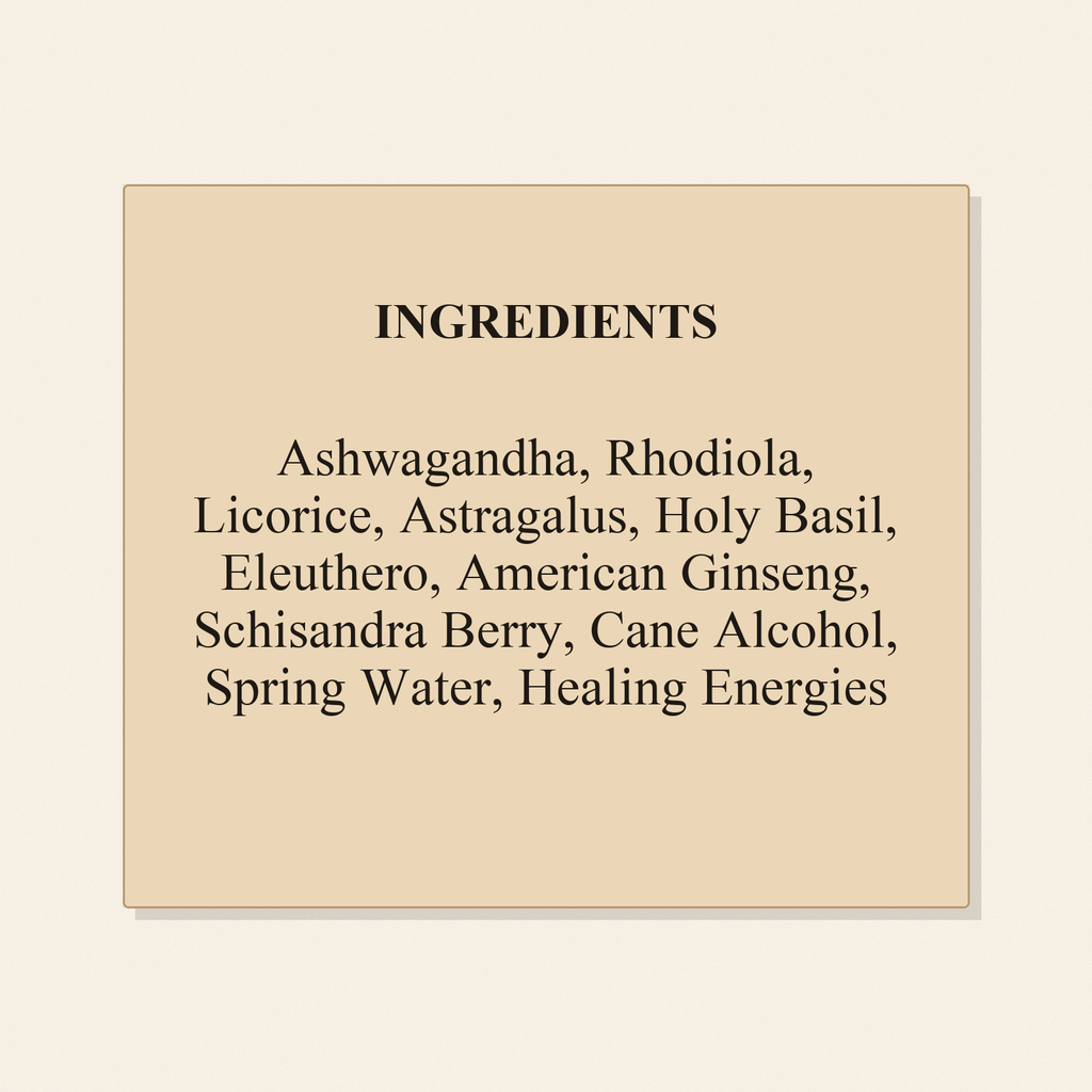 Adrenal Tonic ingredients