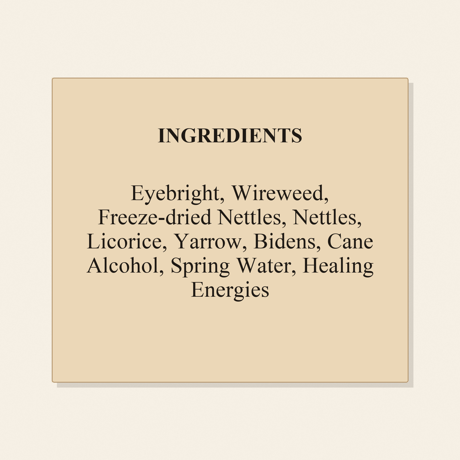 Allergy Aid ingredients