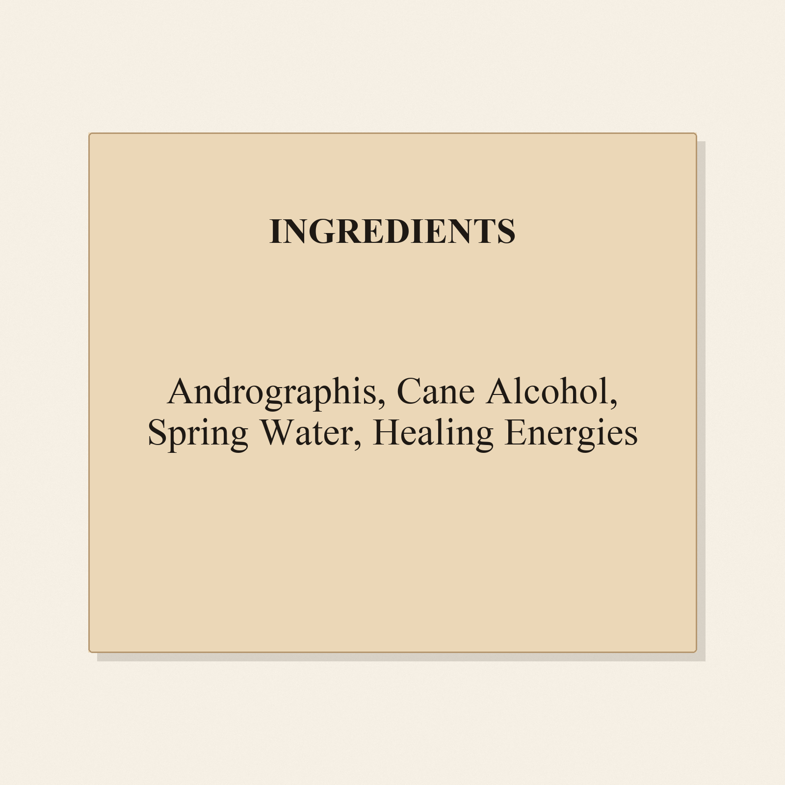 Andrographis ingredients