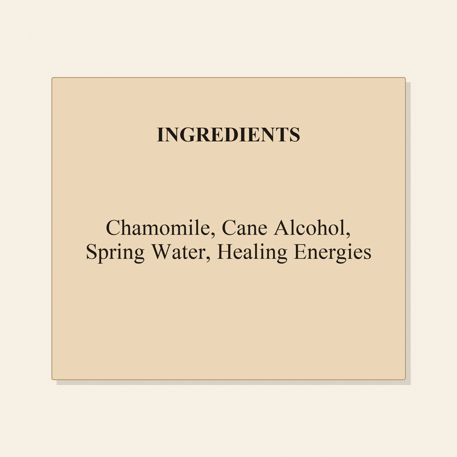 Chamomile ingredients