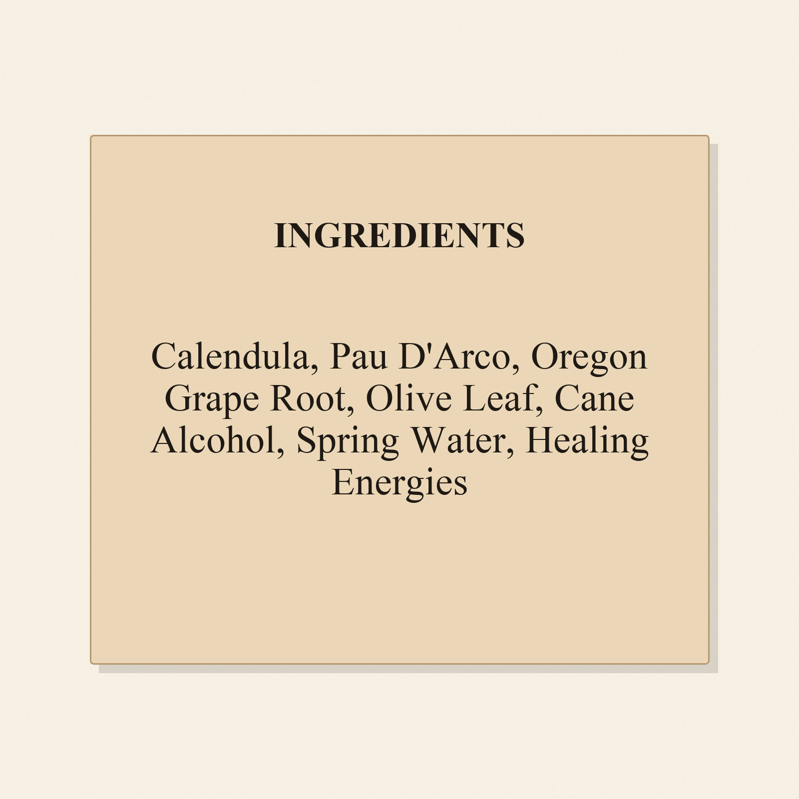 Fungus Blaster ingredients