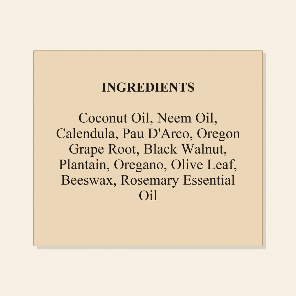 Fungus Blaster Salve ingredients