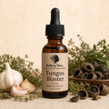 Fungus Blaster labeled amber tincture bottle