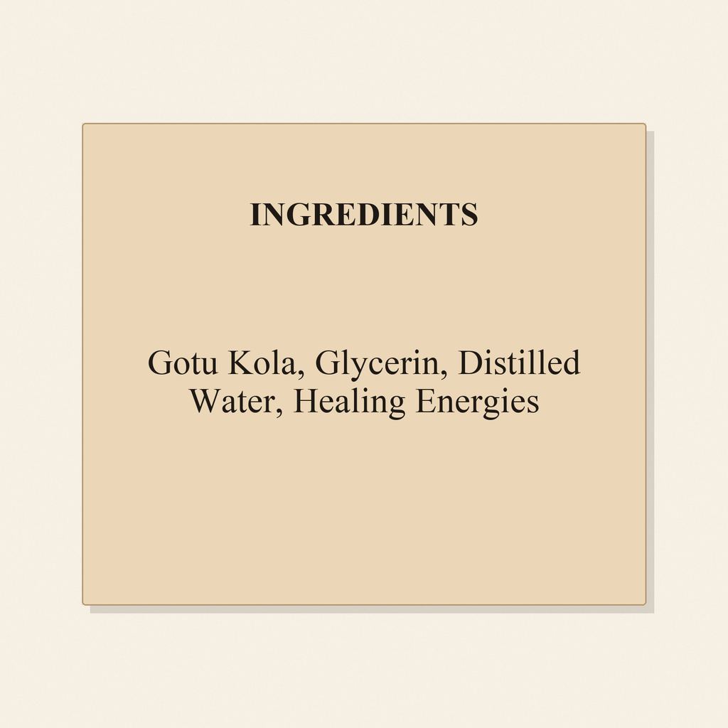 Gotu Kola ingredients