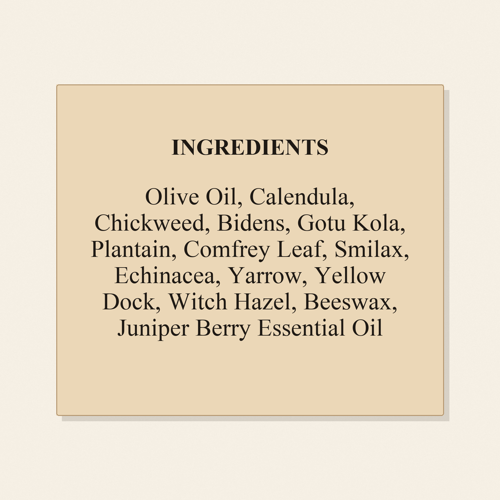Grandma's Spurtease First Aid Salve ingredients