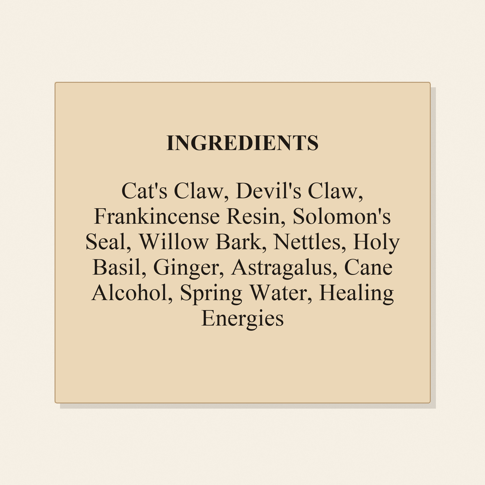 InflamX ingredients