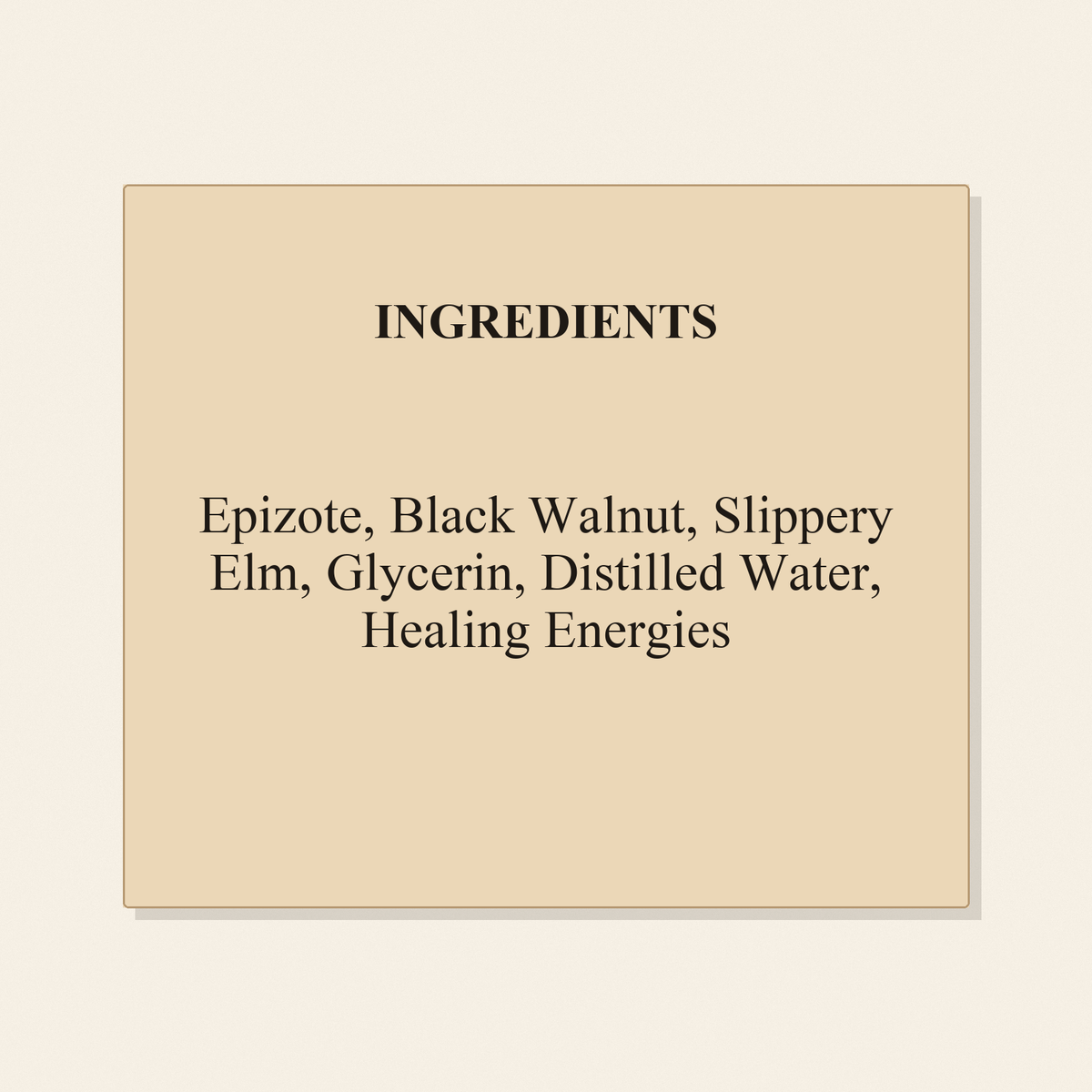 Paraclear Jr ingredients