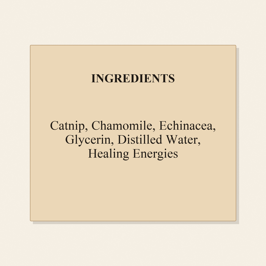 Tender Teething Tonic ingredients